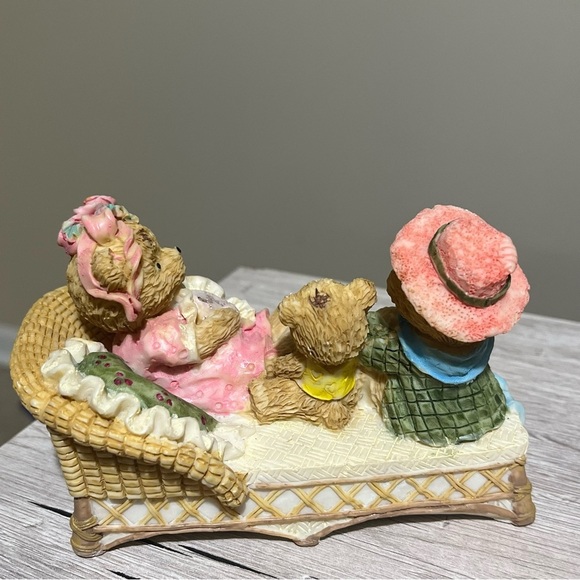 Vintage Teddy Bear Family Figurine 3 bears - Picture 2 of 3